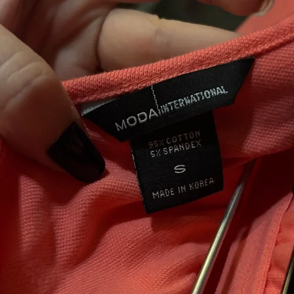 Moda International Coral Halter Neck Tennis Dress - Picture 3 of 3